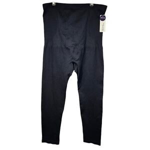 Empetua High-Waisted Shaping Leggings Black NWT Plus Size 3XL